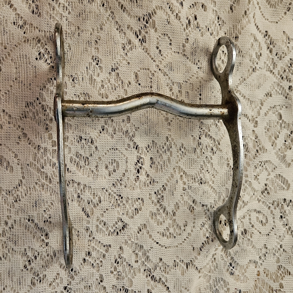 Vintage Rusted Metal Horse Bit for Collecting, Crafting, or Home Decor